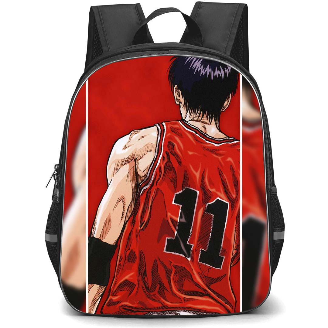 Slam Dunk Rukawa Kaede Backpack StudentPack - Slam Dunk Rukawa Kaede Shohoku 11 Standing Back Poster