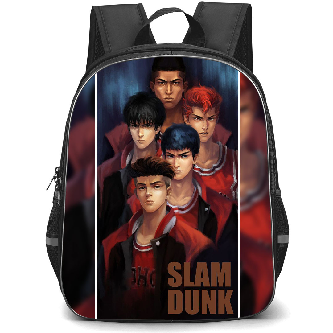 Slam Dunk Backpack StudentPack - Slam Dunk Shohoku Oil Painting Players Art Poster