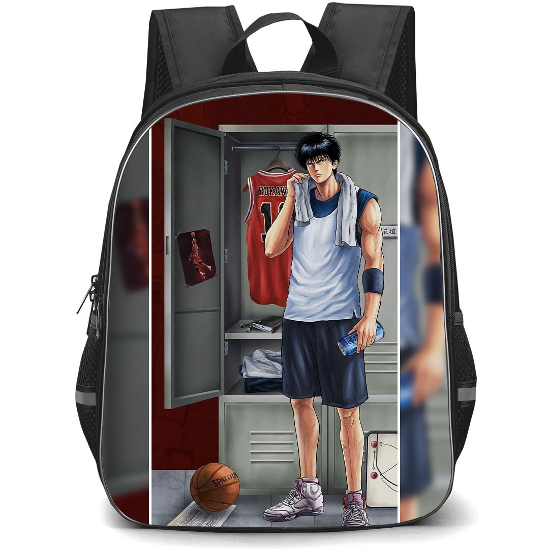 Slam Dunk Rukawa Kaede Backpack StudentPack - Slam Dunk Rukawa Kaede Standing In Rest Room Poster