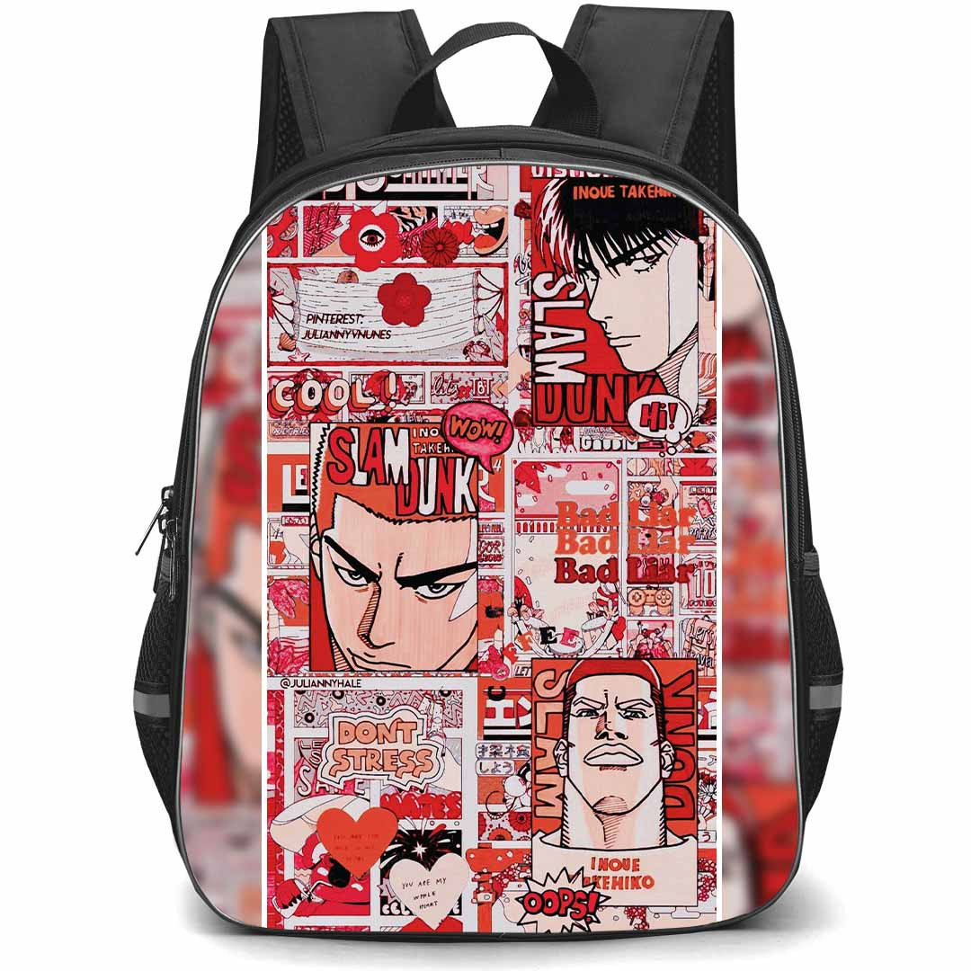 Slam Dunk Rukawa Kaede Backpack StudentPack - Slam Dunk Rukawa Kaede Sticker Art