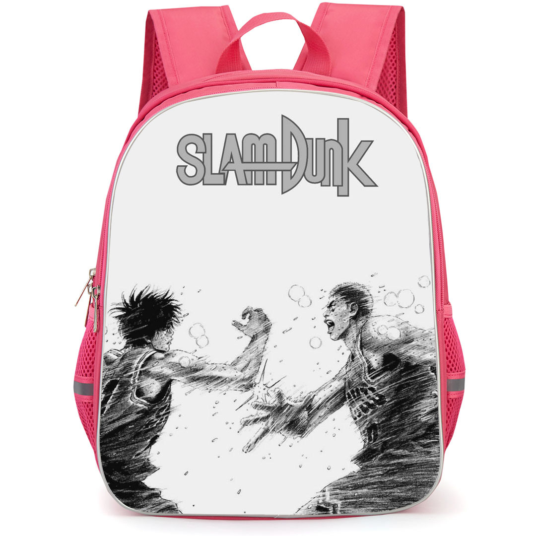 Slam Dunk Backpack StudentPack - Slam Dunk Sakuragi Hanamichi And Rukawa Kaede Pencil Sketch Poster