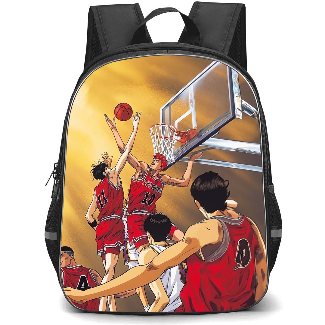 Slam Dunk Backpack StudentPack - Slam Dunk Shohoku On Game Anime Poster