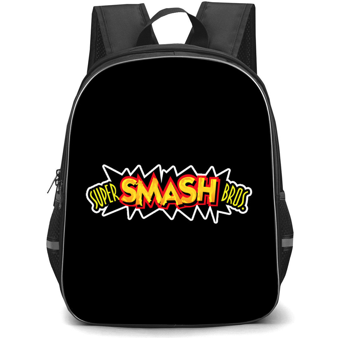 Super Smash Bros Backpack School Bag StudentPack - Super Smash Bros Game Logo Sticker