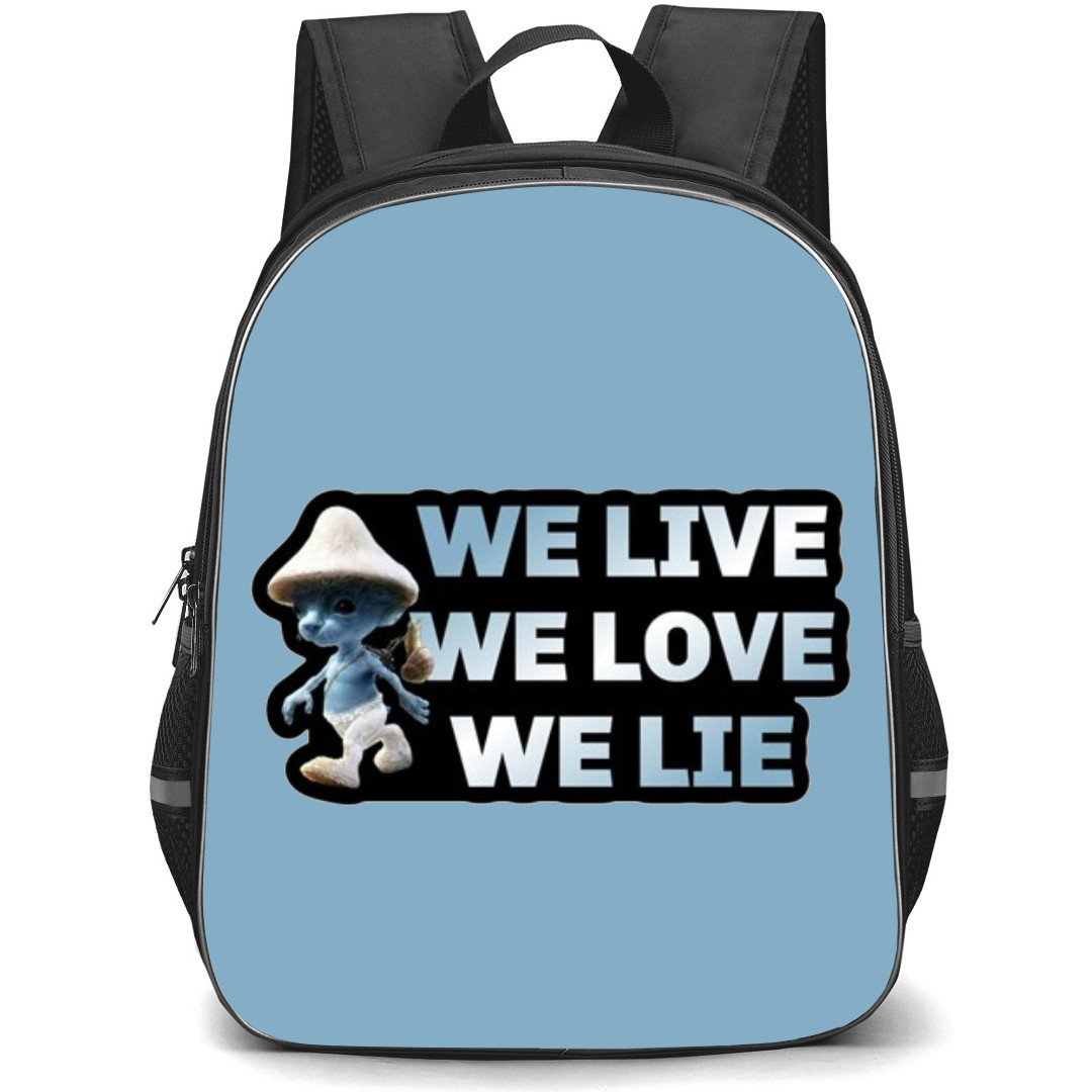 Smurf Cat Backpack StudentPack - Chibi Smurf Cat Art