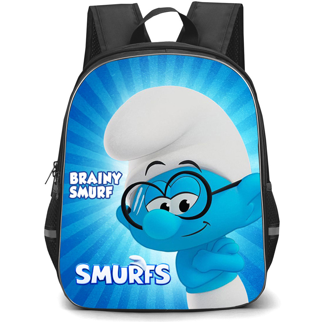 The Smurfs Brainy Smurf Backpack School Bag StudentPack - Smurfs Movie 2025 Brainy Smurf Poster