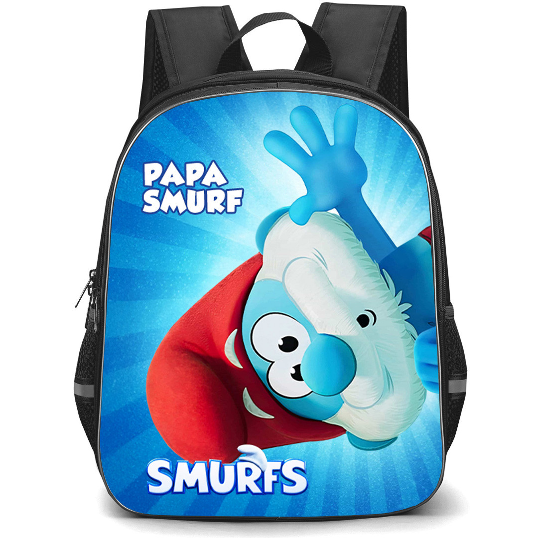 The Smurfs Papa Smurf Backpack School Bag StudentPack - Smurfs Movie 2025 Papa Smurf Poster