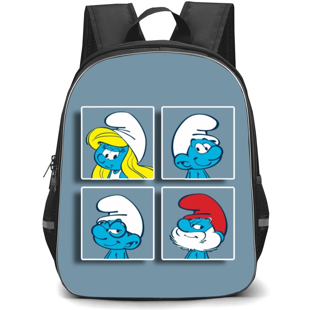 The Smurfs Backpack StudentPack - Characters Framing Collage Art