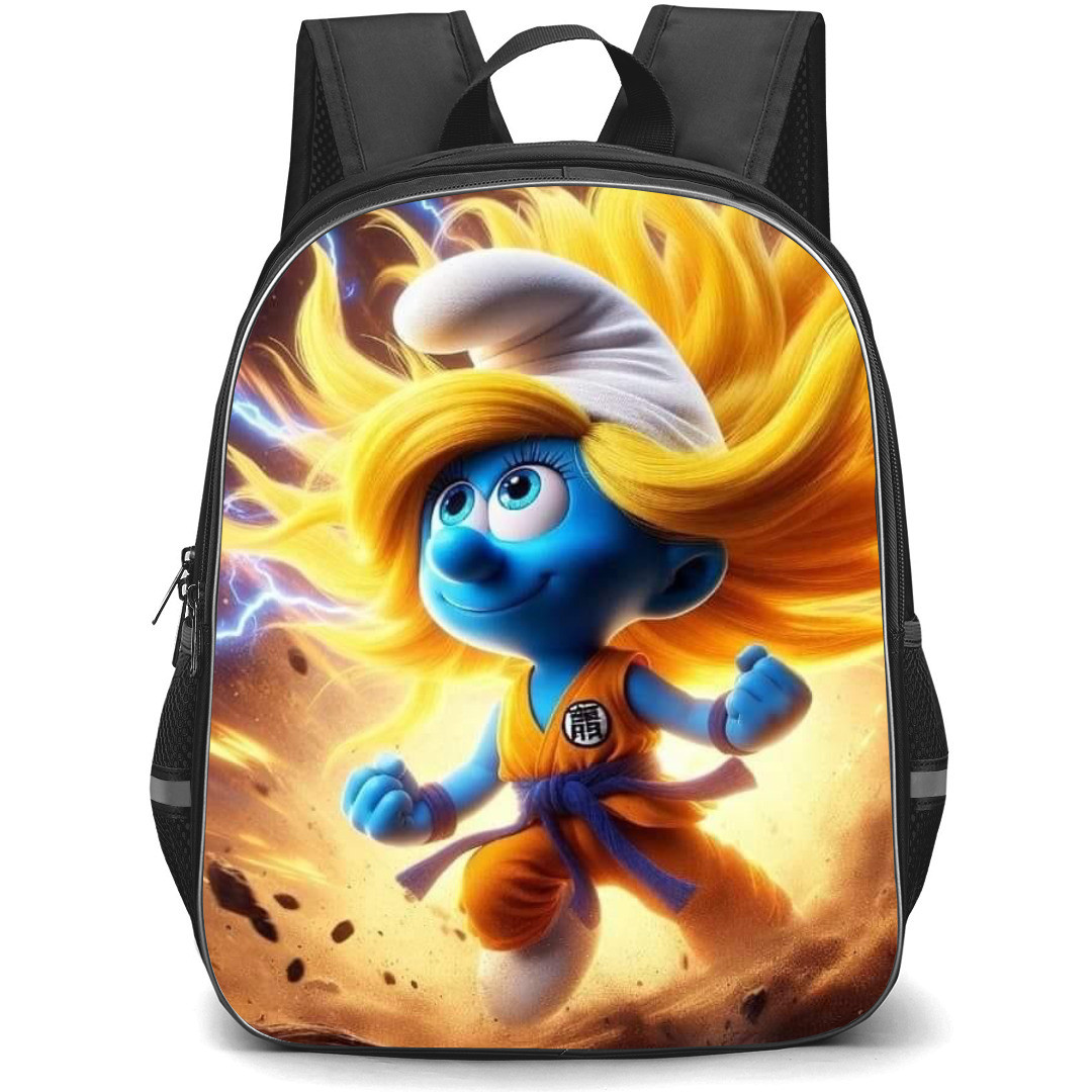 The Smurfs Smurfette Backpack StudentPack - Smurfette Dragon Ball Super Saiyan