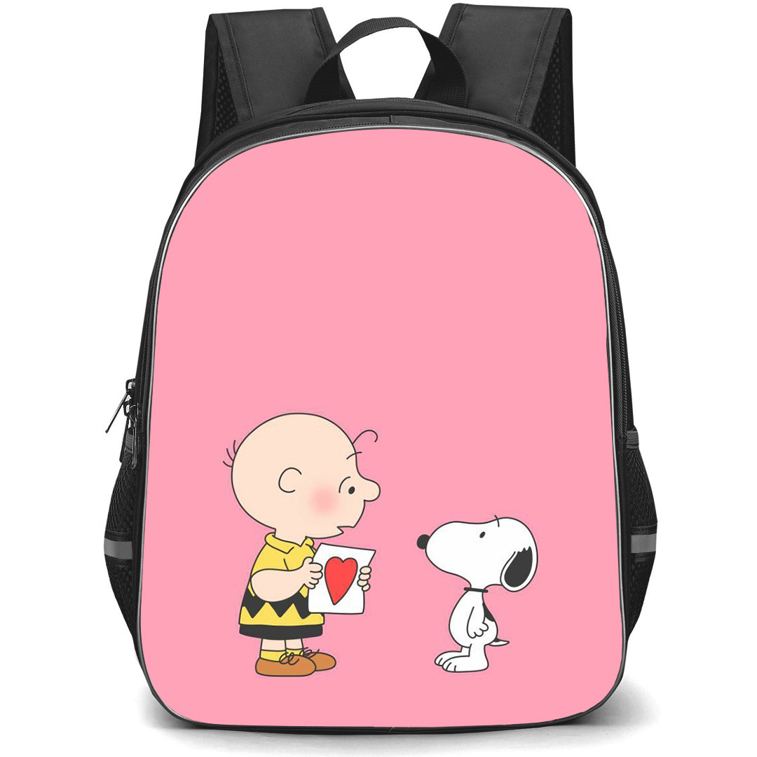 Snoopy School Backpack StudentPack - Charlie And Snoopy Heart