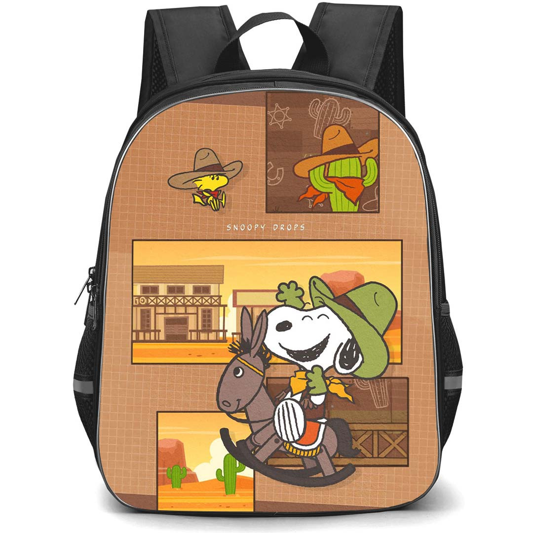 Snoopy School Backpack StudentPack - Cowboy Cartoon Art