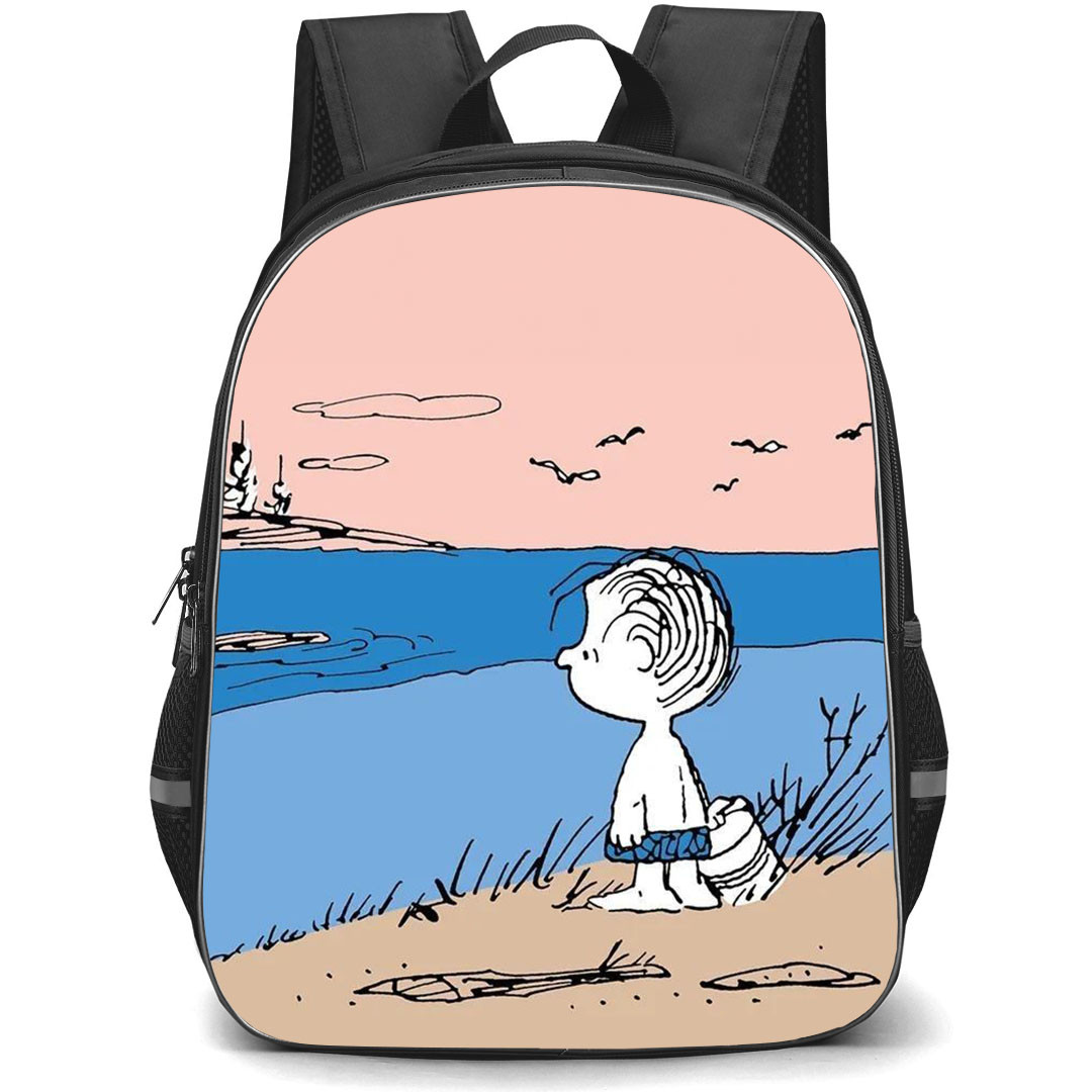 Snoopy Linus School Backpack StudentPack - Linus Summer Beach