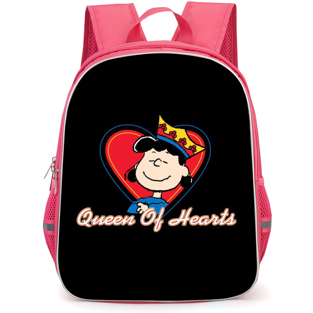 Snoopy Lucy School Backpack StudentPack - Lucy Queen Of Hearts