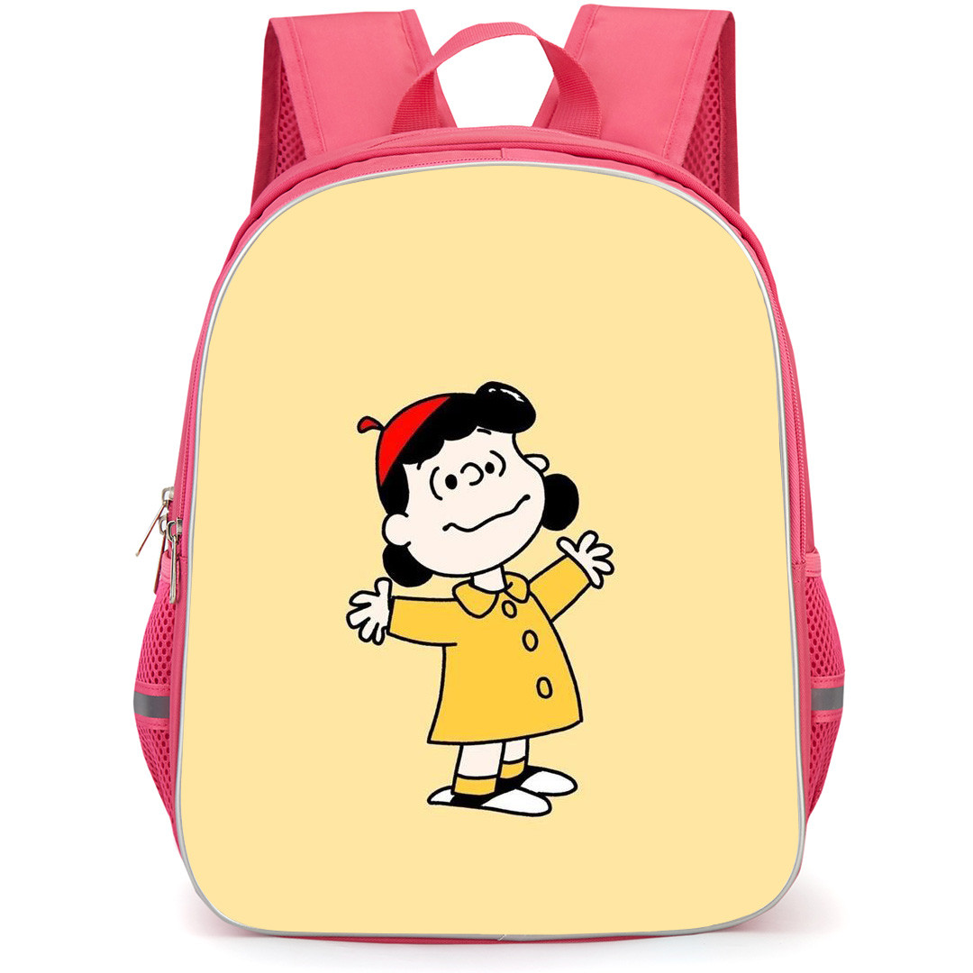 Snoopy Lucy School Backpack StudentPack - Lucy In Yellow Jacket Portrait