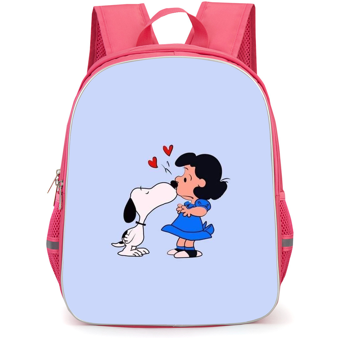 Snoopy School Backpack StudentPack - Lucy And Snoopy Kiss