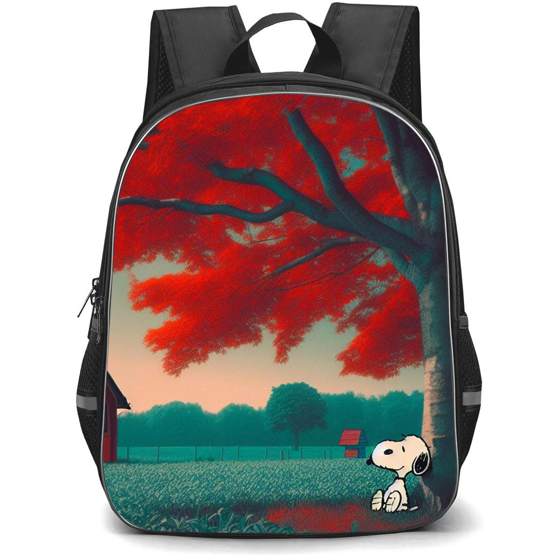 Snoopy School Backpack StudentPack - Sitting By The Tree