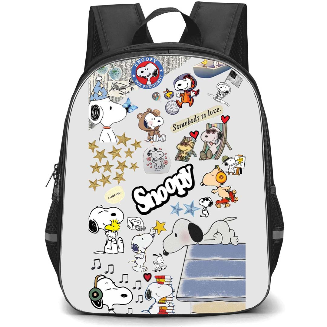 Snoopy School Backpack StudentPack - Sticker Collage