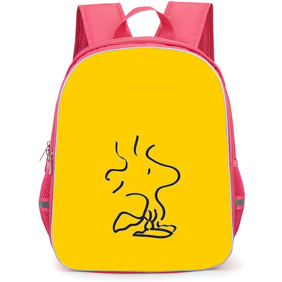 Snoopy Woodstock School Backpack StudentPack - Woodstock Line Art Portrait