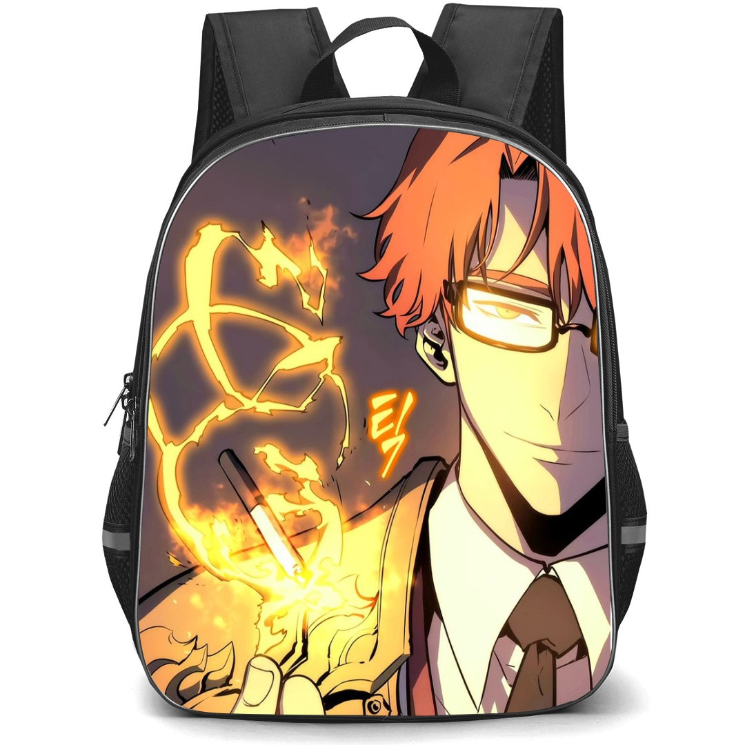 Solo Leveling Choi Jong In Backpack StudentPack - Choi Jong In Half Face Portrait