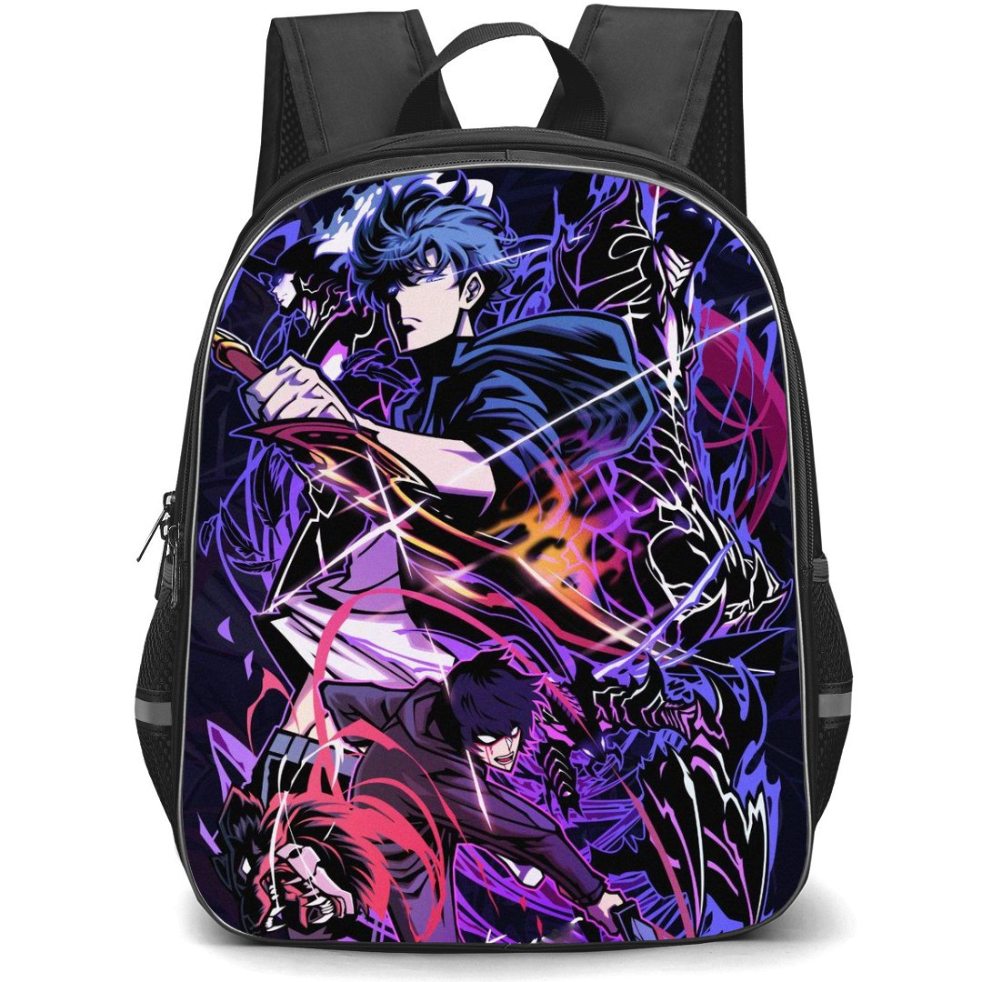 Solo Leveling Sung Jinwoo Backpack StudentPack - Sung Jinwoo Fight Pose Avatar