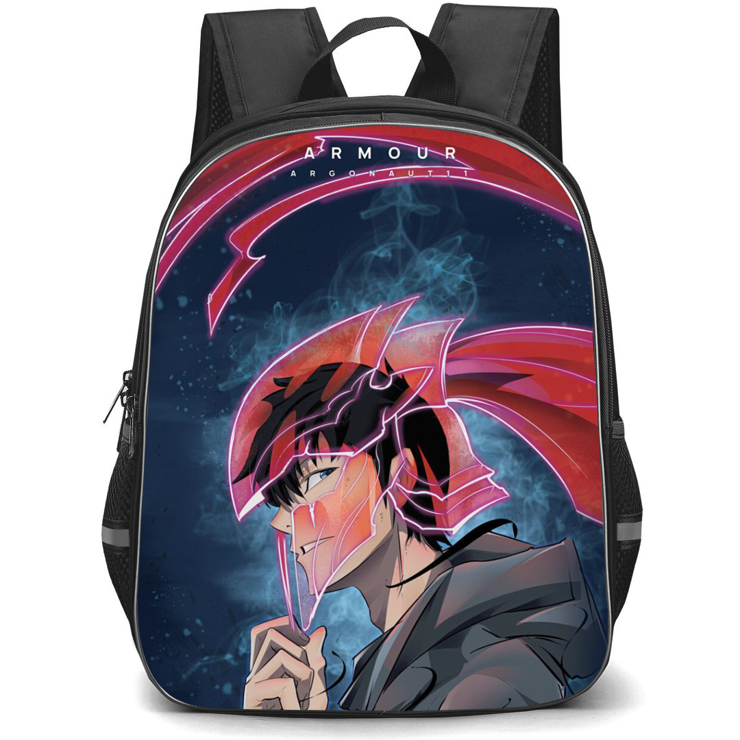 Solo Leveling Sung Jinwoo Backpack StudentPack - Sung Jinwoo With Mask Poster