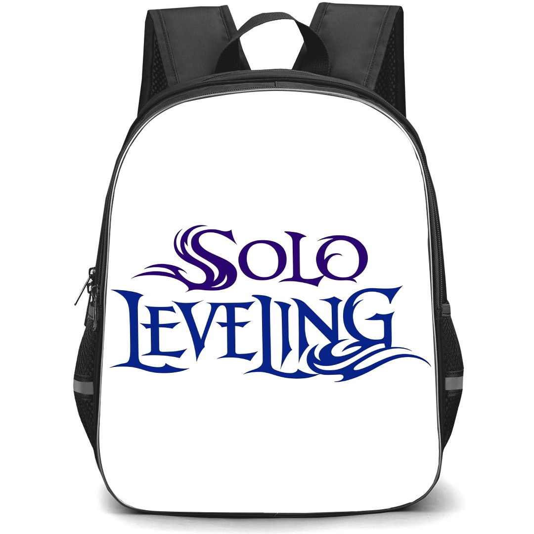Solo Leveling Backpack StudentPack - Solo Leveling Logo Violet
