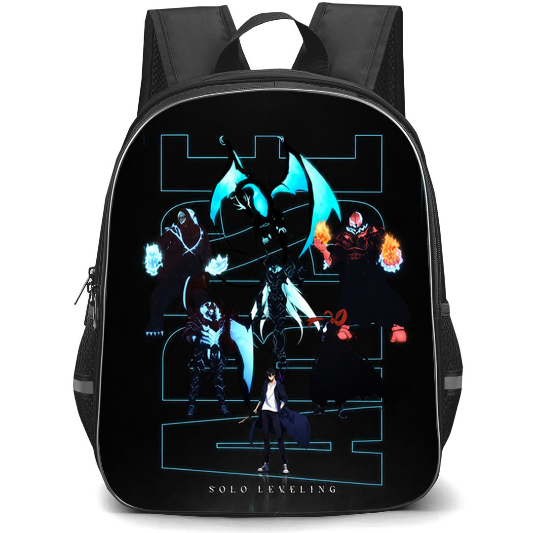 Solo Leveling Backpack School Bag StudentPack - Solo Leveling Shadow Monarch Army Poster