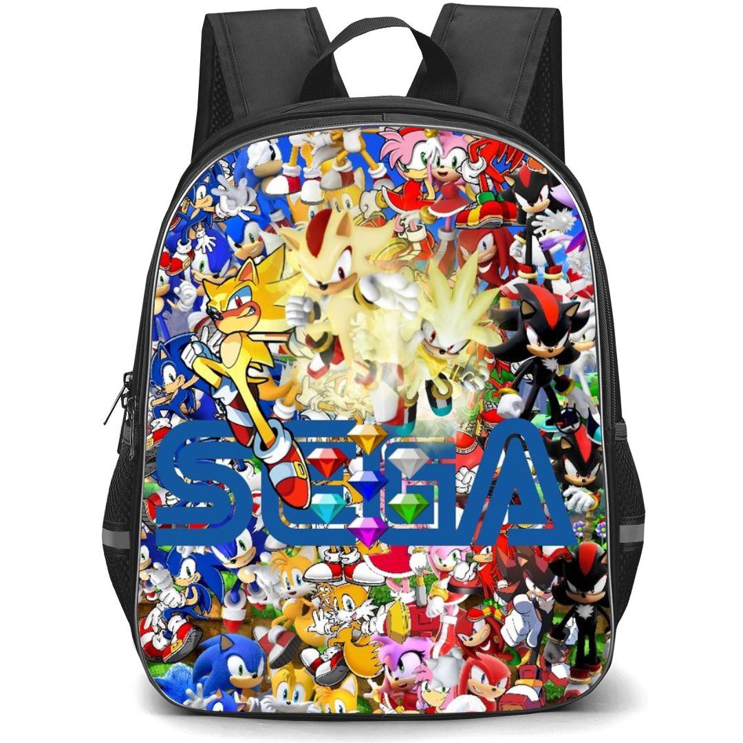 Sonic The Hedgehog School Backpack StudentPack - Characters Collage Sega