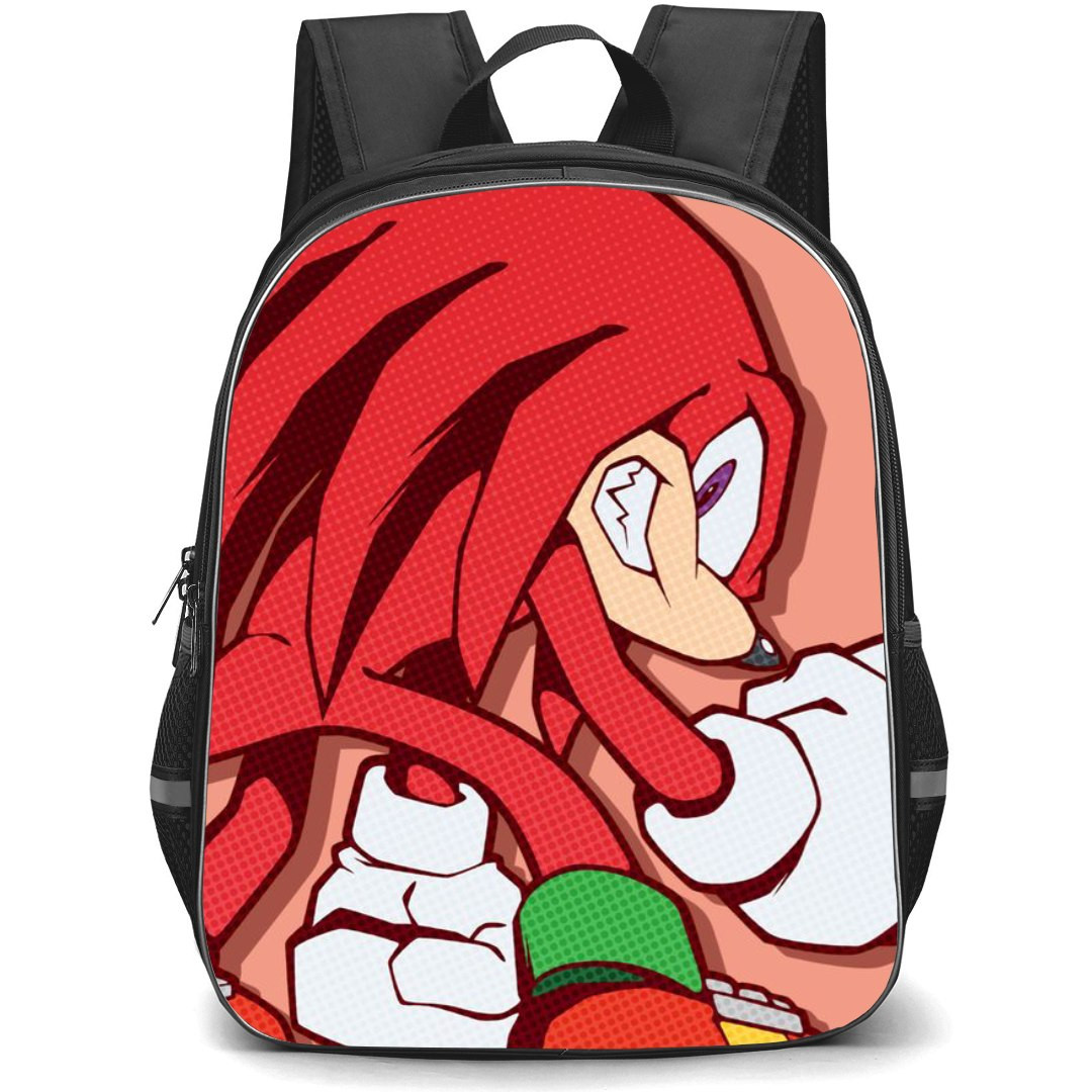 Sonic The Hedgehog Knuckles The Echidna School Backpack StudentPack - Knuckles The Echidna Character Art