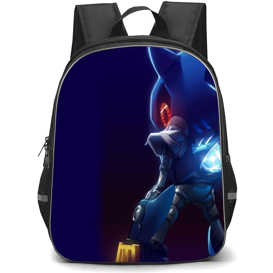 Sonic The Hedgehog Metal Sonic School Backpack StudentPack - Metal Sonic Side Portrait