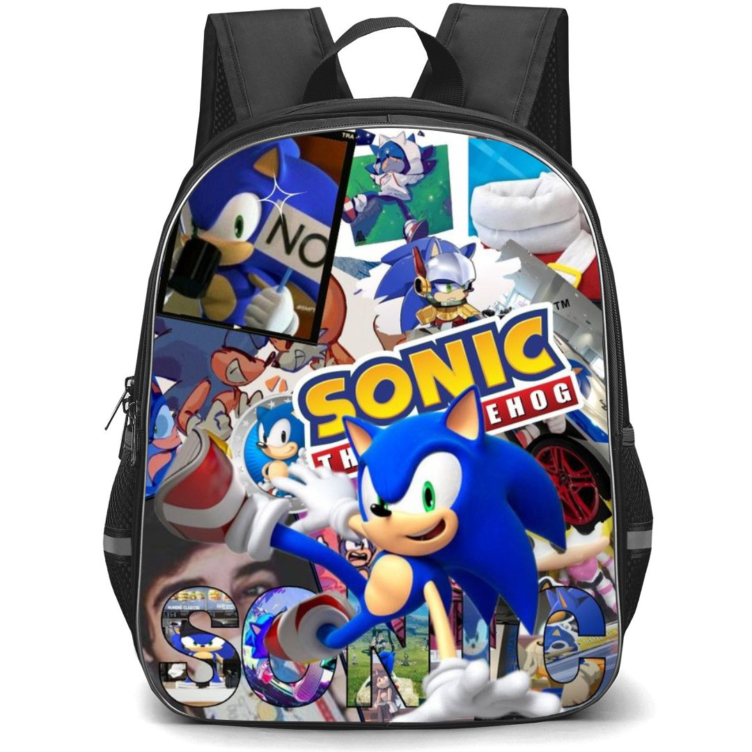 Sonic The Hedgehog School Backpack StudentPack - Sonic The Hedgehog Collage