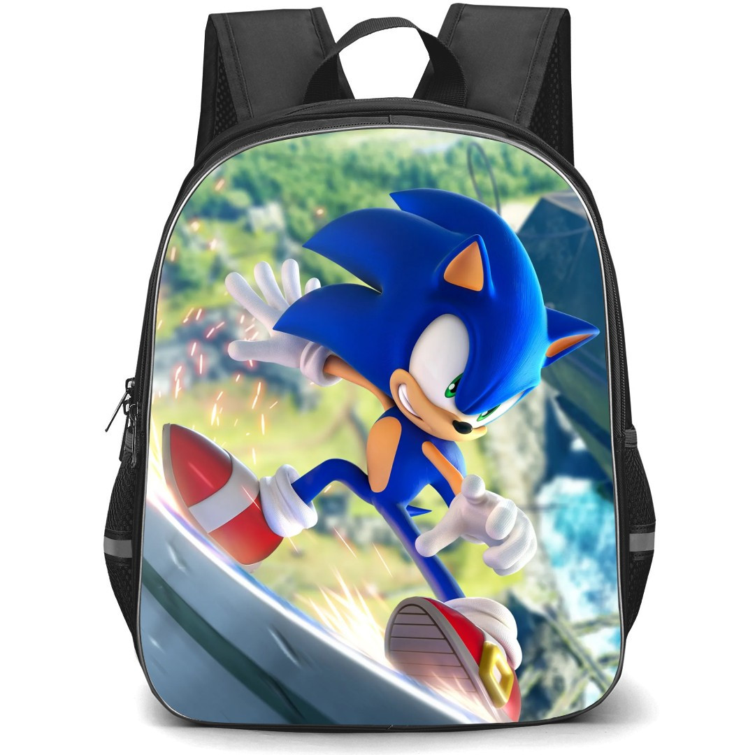 Sonic The Hedgehog School Backpack StudentPack - Sonic The Hedgehog Running Illustration