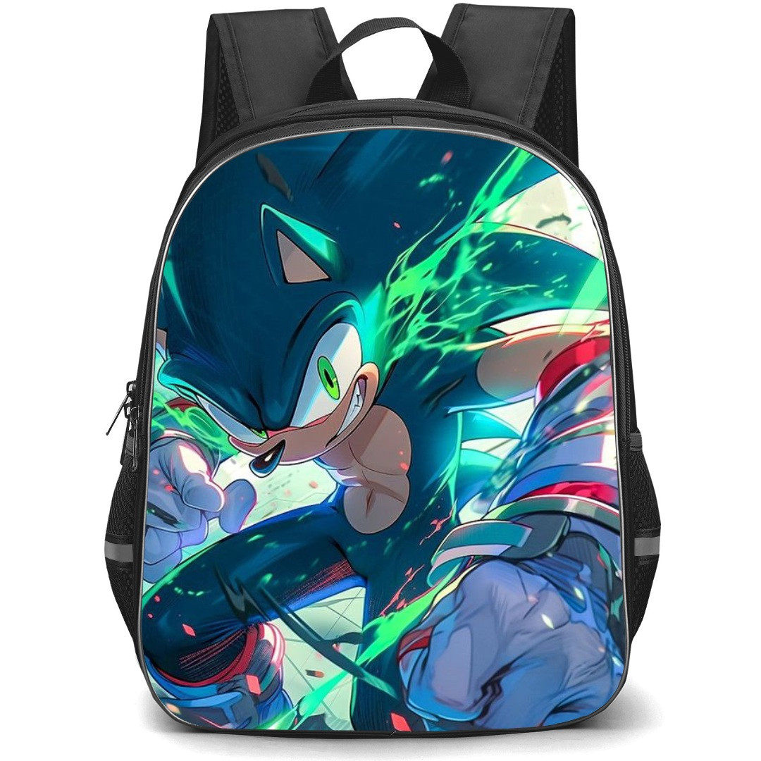 Sonic The Hedgehog School Backpack StudentPack - Sonic The Hedgehog Side Portrait