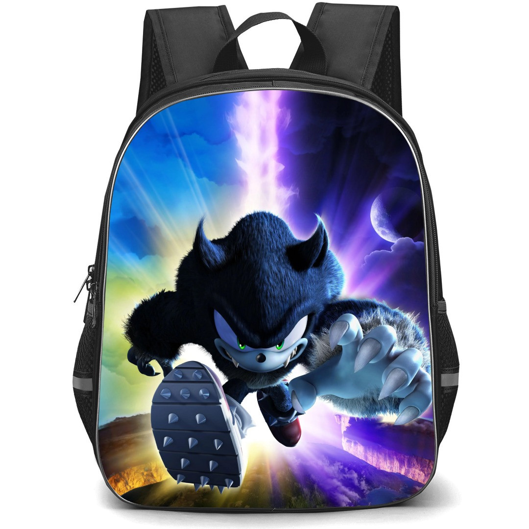 Sonic The Hedgehog Sonic The Werehog School Backpack StudentPack - Sonic The Werehog Running Illustration
