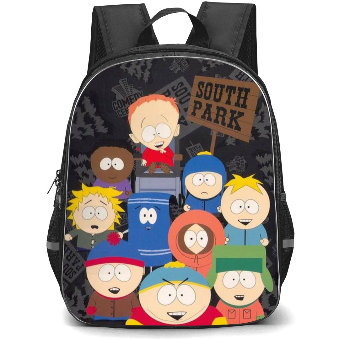 South Park School Backpack StudentPack - South Park Characters Illustration Logo Background