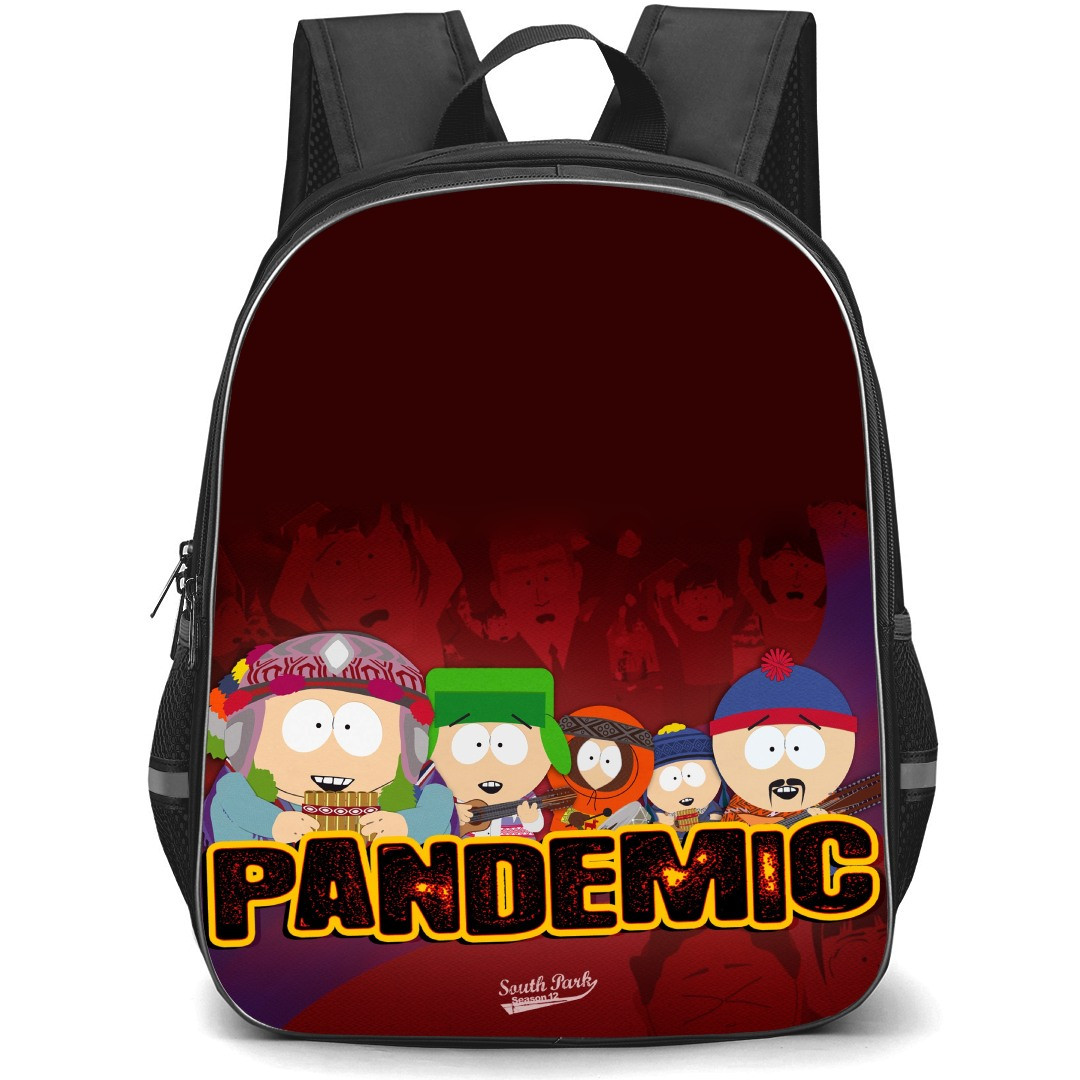 South Park School Backpack StudentPack - Pandemic Logo Yellow Red