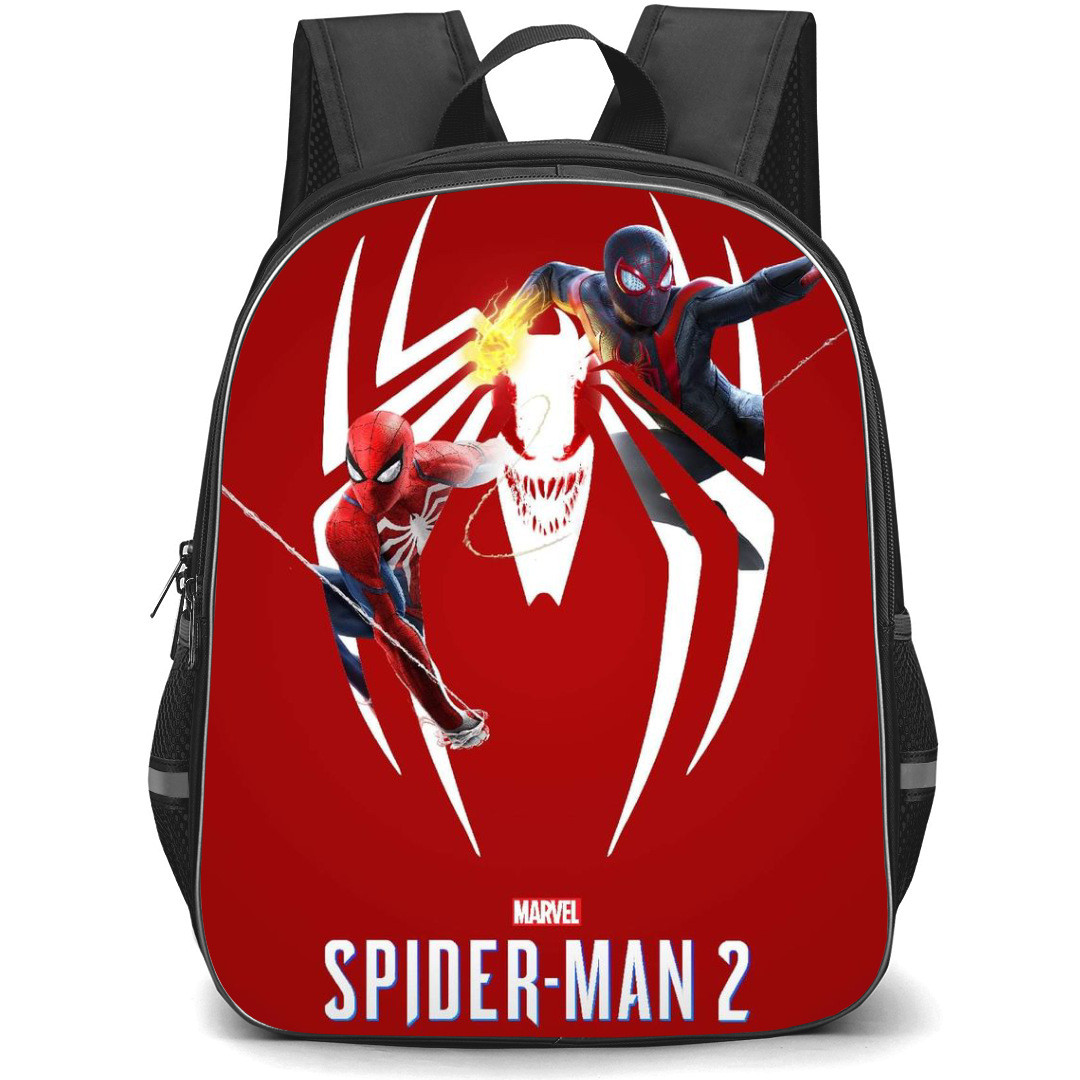 Spider man 2 Backpack StudentPack - Miles And Peter Poster Spider Logo