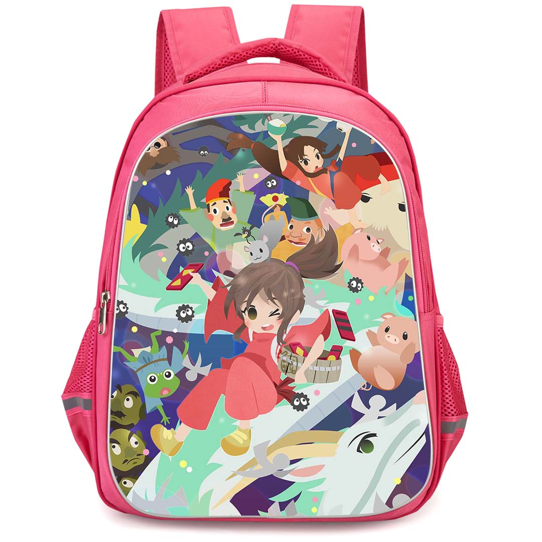 Spirited Away Backpack StudentPack - Spirited Away Choco Minto Poster Art