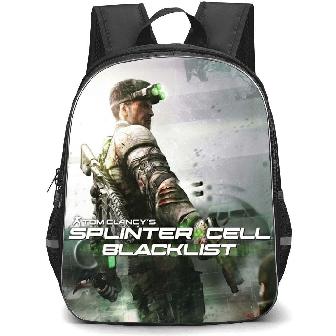 Tom Clancys Splinter Cell Backpack School Bag StudentPack - Tom Clancys Splinter Cell Blacklist Game Poster