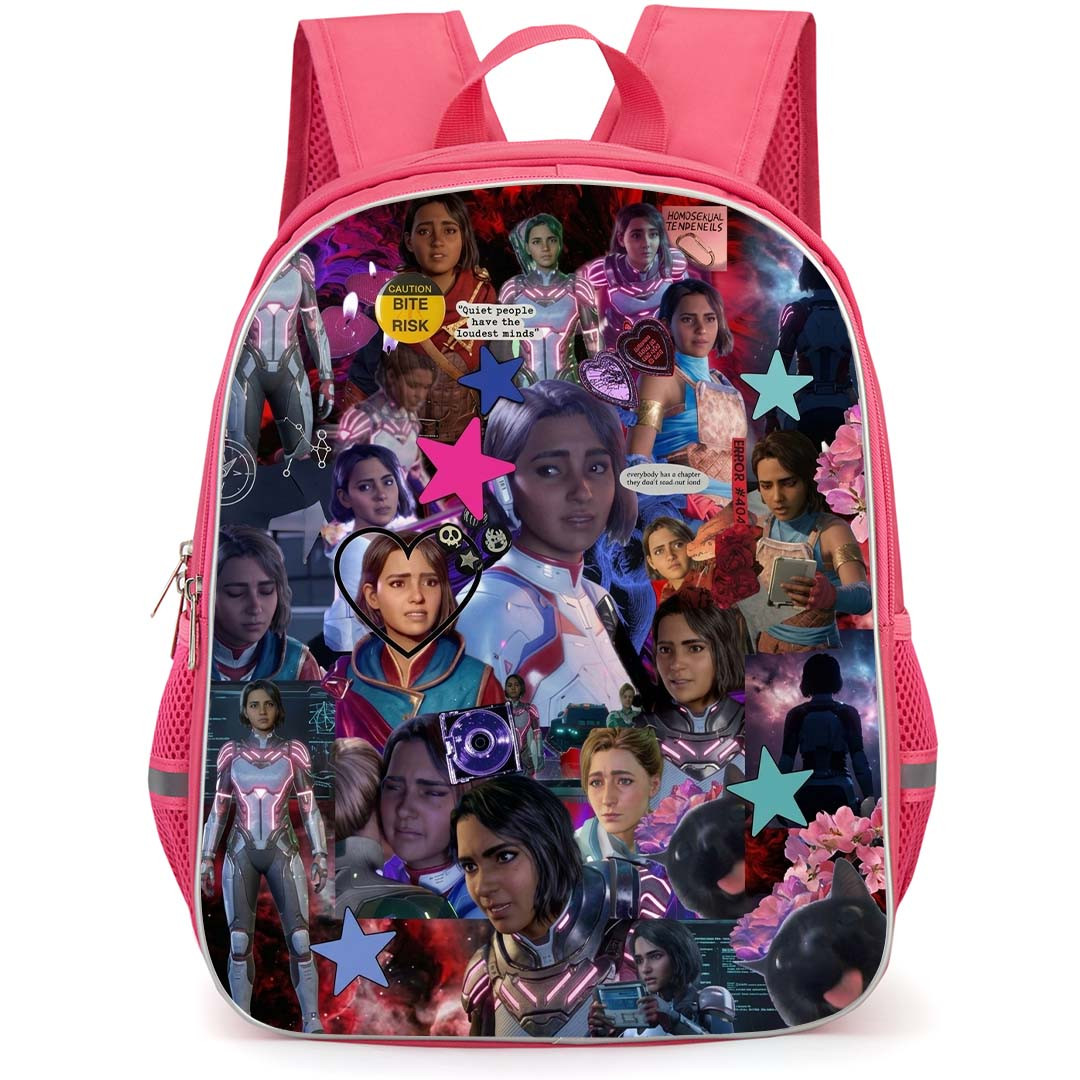 Split Fiction Backpack School Bag StudentPack - Split Fiction Split Fiction Characters Star Portrait Game Collage