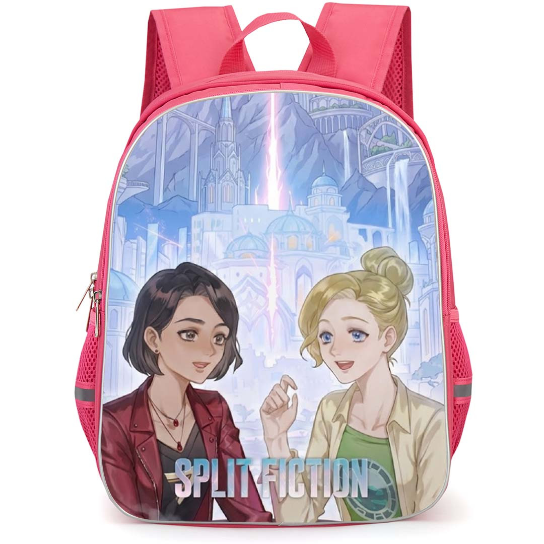 Split Fiction Backpack School Bag StudentPack - Split Fiction Split Fiction Characters Talk Game Poster