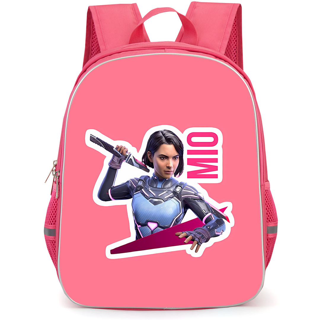 Split Fiction Mio Backpack School Bag StudentPack - Mio Holding Weapon Fierce Portrait Sticker
