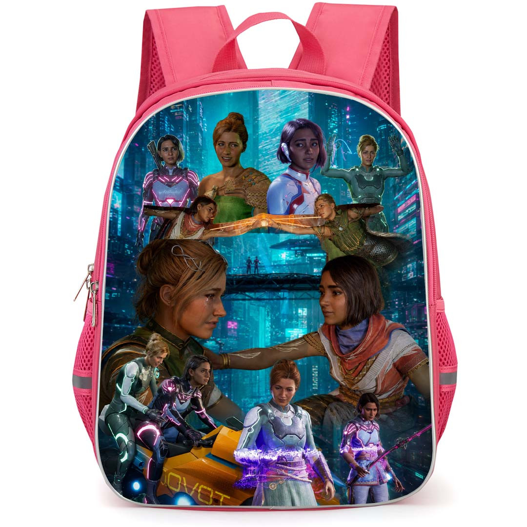 Split Fiction Backpack School Bag StudentPack - Split Fiction Mio And Zoe Friendship Collage