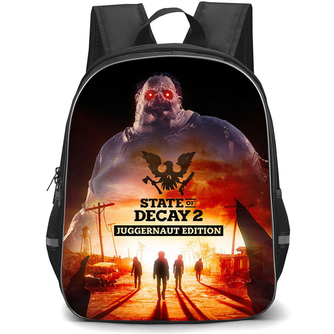 State Of Decay Backpack School Bag StudentPack - State Of Decay 2 Juggernaut Edition Game Cover Art Poster