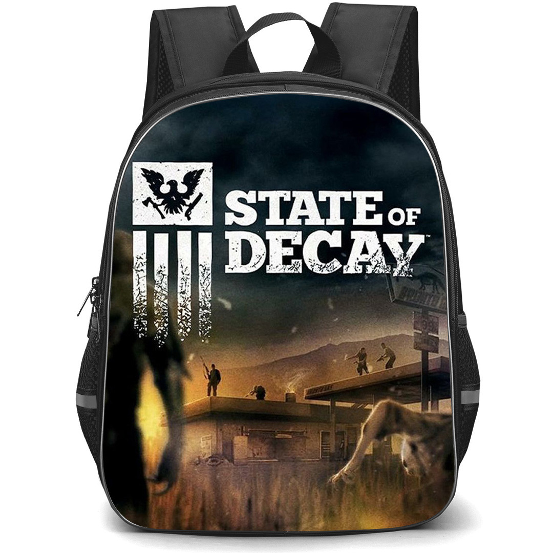 State Of Decay Backpack School Bag StudentPack - State Of Decay Game Cover Art Poster