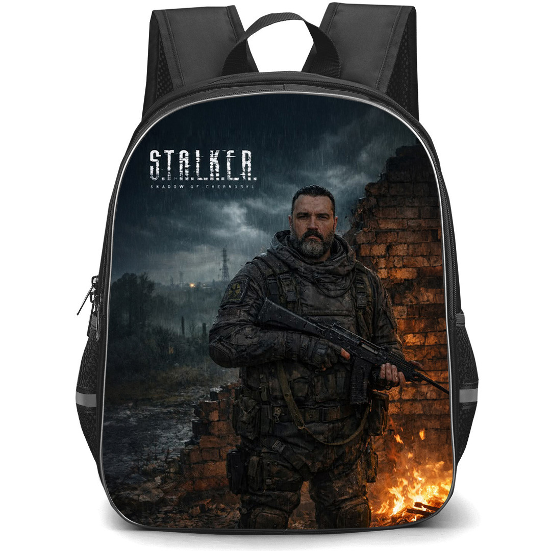 S.T.A.L.K.E.R. Backpack School Bag StudentPack - S.T.A.L.K.E.R. Soldier In Rain Poster