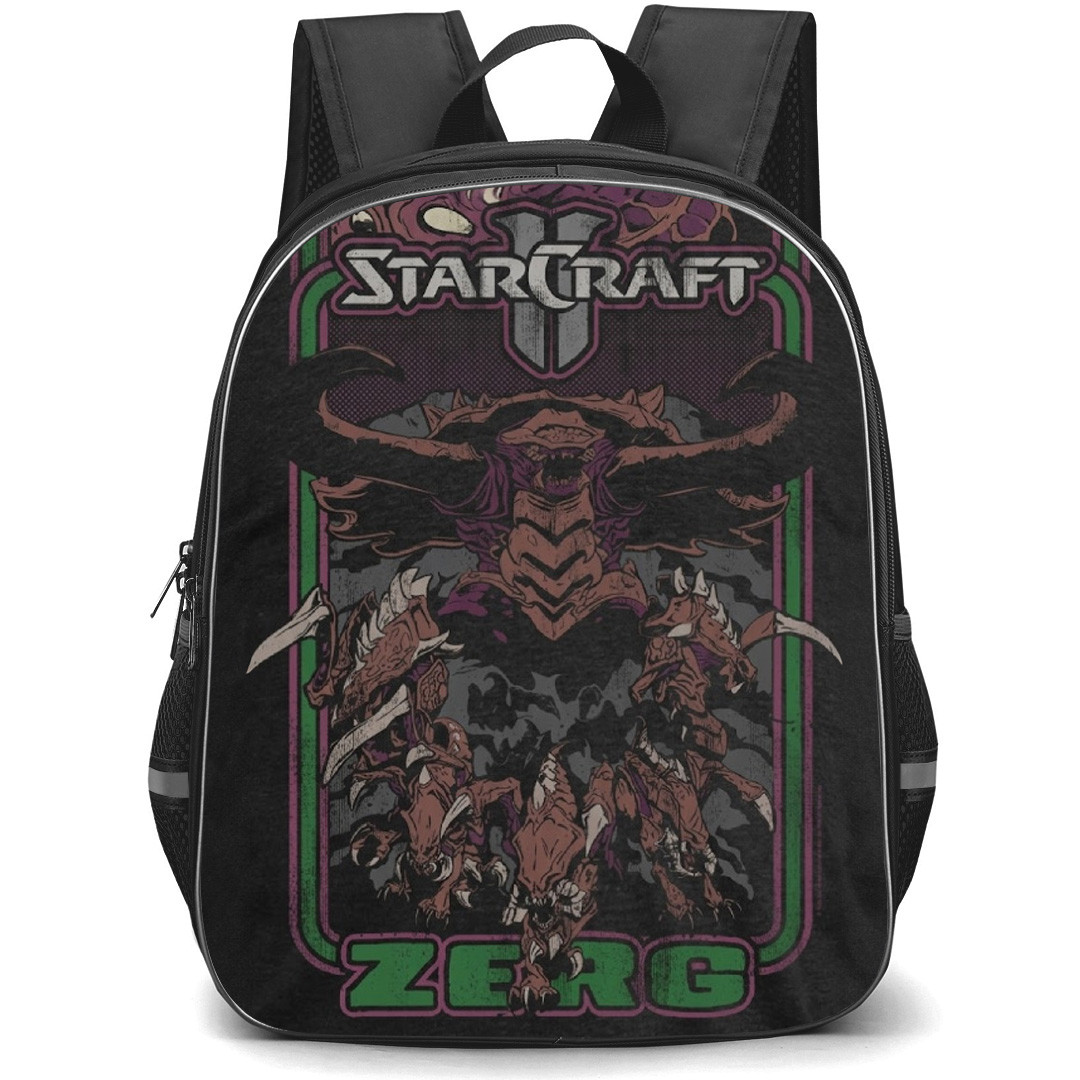 Starcraft Backpack School Bag StudentPack - Starcraft 2 Zerg Comic Art Poster