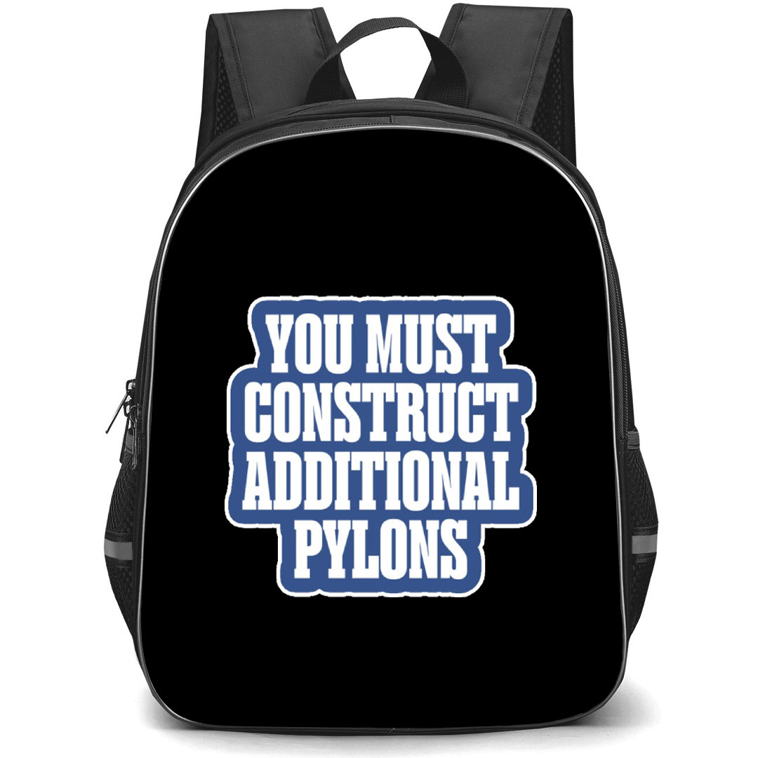 Starcraft Backpack School Bag StudentPack - Starcraft Construct Additional Pylons Phrase Sticker