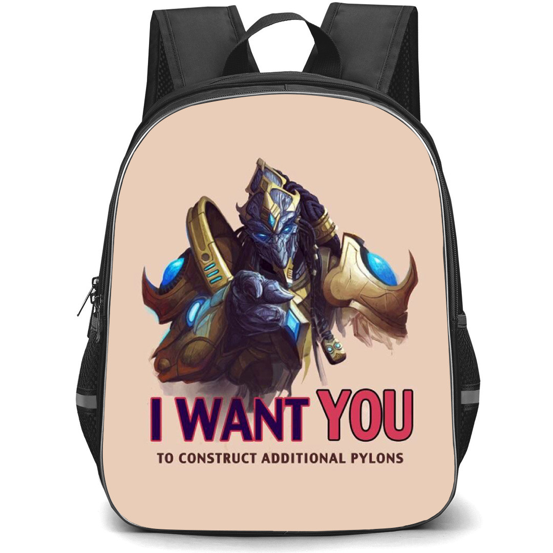 Starcraft Backpack School Bag StudentPack - Starcraft I Want You Phrase Poster