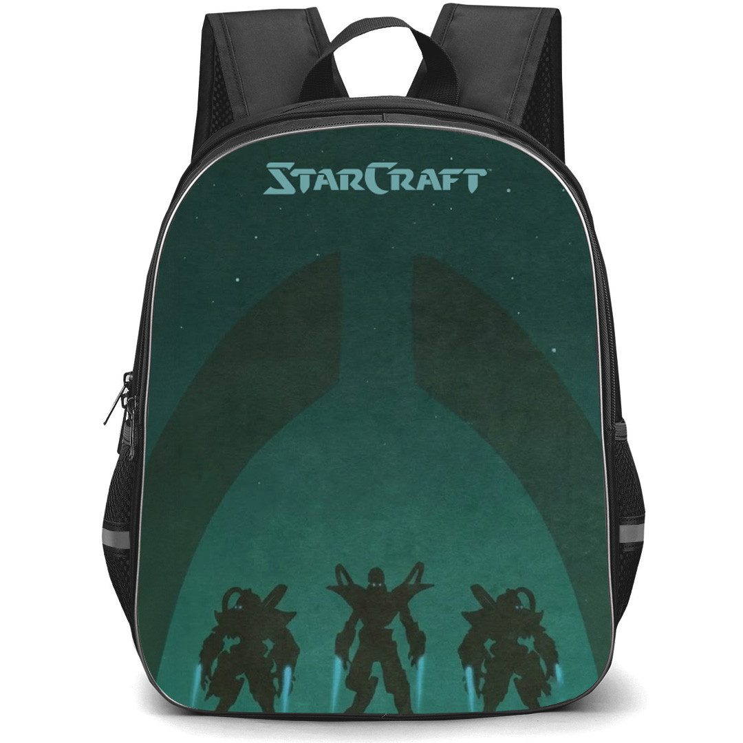 Starcraft Backpack School Bag StudentPack - Starcraft Protoss Silhouette Art Poster
