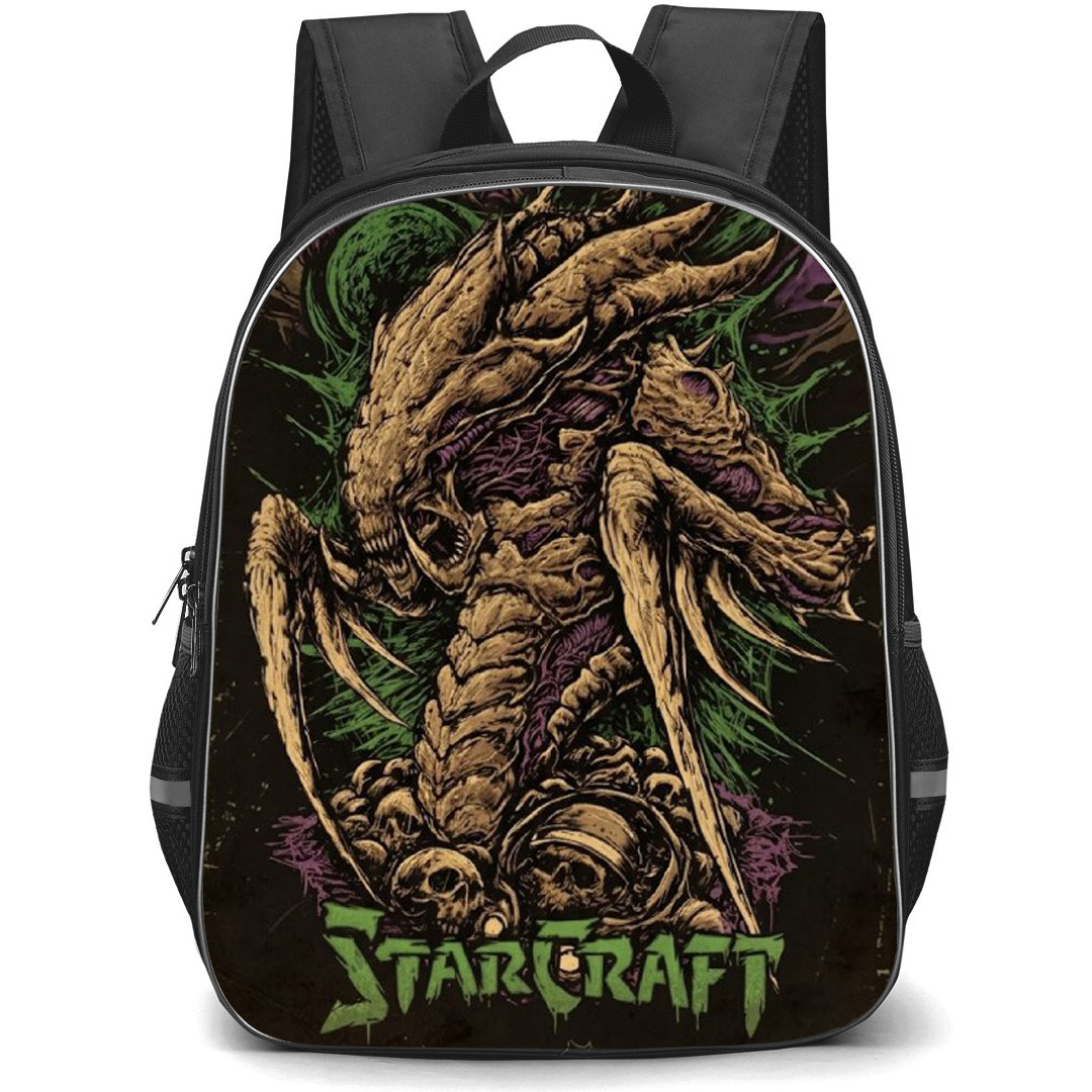Starcraft Backpack School Bag StudentPack - Starcraft Zerg Comic Art Poster